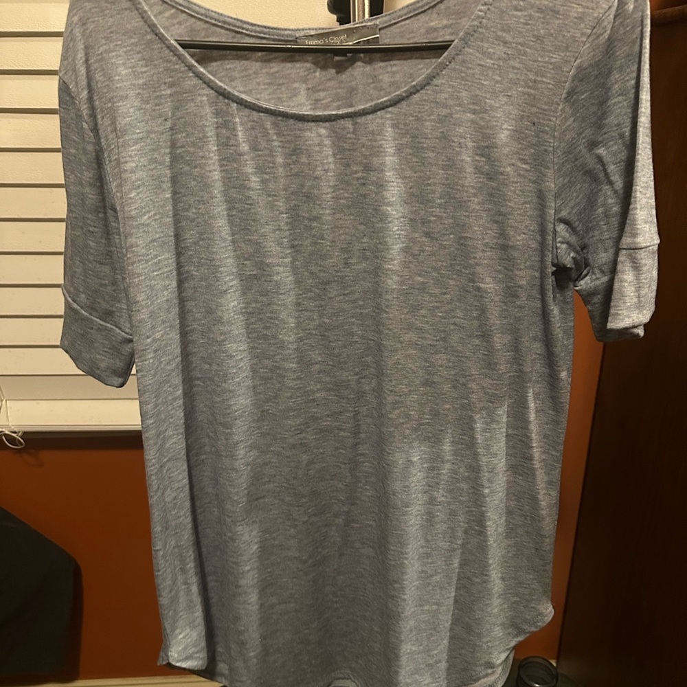 Emma’s Closet Light Blue Women's Short Sleeve Top